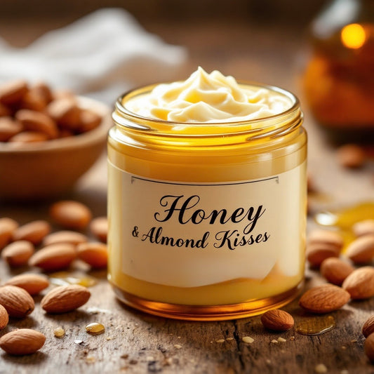 Honey & Almond Kisses Whipped Body Butter--Ultra Moisturizing, Luxurious Skincare for Dry & Sensitive Skin
